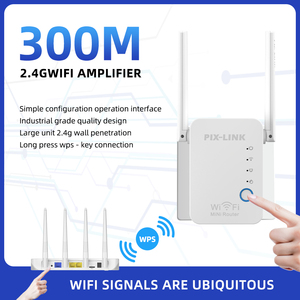 PIX-LINK WR17 Repeater High Power <strong>Wireless</strong> <strong>Network</strong> Signal Repeater Amplifier 300M Router Extender Transmitter Receiver 2 Antenna - Product Image 3
