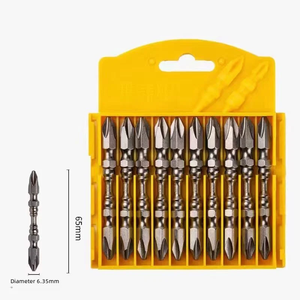 Peaktop Drill <span class=keywords><strong>Bit</strong></span> Set, Schrauben dreher <span class=keywords><strong>Bits</strong></span> für Bohrer PH2 1/4in Sechs kant schaft Handwerkzeug Set 10 Stück Schrauben dreher <span class=keywords><strong>Bit</strong></span> - Product Image 2