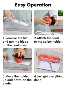 Kitchen Accessories Manual Vegetable Grater Vegetable Slicer <strong>Cutter</strong> Mandoline <strong>Multi</strong> <strong>4</strong> in <strong>1</strong> Vegetable Slicer