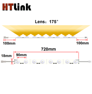DC24V High Efficiency 8leds with Lens 175 Degrees <strong>Led</strong> Strip Backlight/<strong>led</strong> bar Backlight <strong>Led</strong> Strip Light for Lightbox