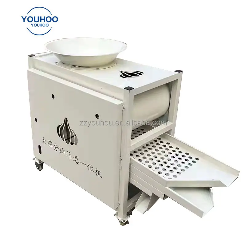 Mesin pemisah bawang putih elektrik terintegrasi mesin pengolahan bawang putih