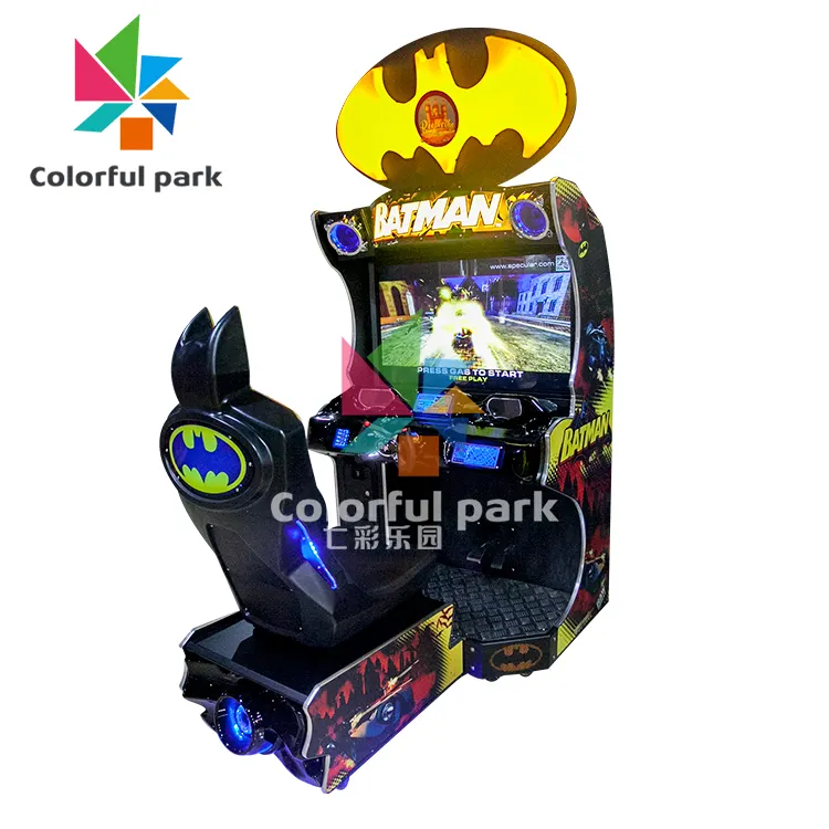 Colorato Parco Simulatore di Paraurti Auto Macchina del Gioco di Galleria Moneta + A + Giochi