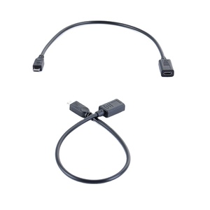 批发微型USB公到C型母适配器电缆迷你USB到C型转换器电缆 - Product Image 1