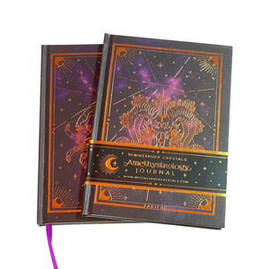 Cuadernos de tapa dura OEM personalizable hoja de oro Bordes de oro impresión hermoso cuaderno diario composición cuaderno - Product Image 1