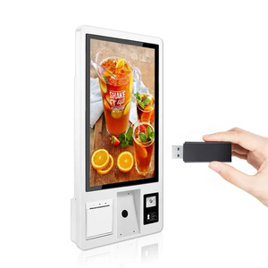 32 "máquina pedindo do pagamento do quiosque do restaurante do leitor de cartão <span class=keywords><strong>NFC</strong></span> da impressora térmica de 43 polegadas - Product Image 2