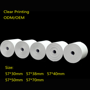 工厂收据热加工纸卷，用于现金卷3-1/8x230ft 100% 木浆终端纸卷 - Product Image 6