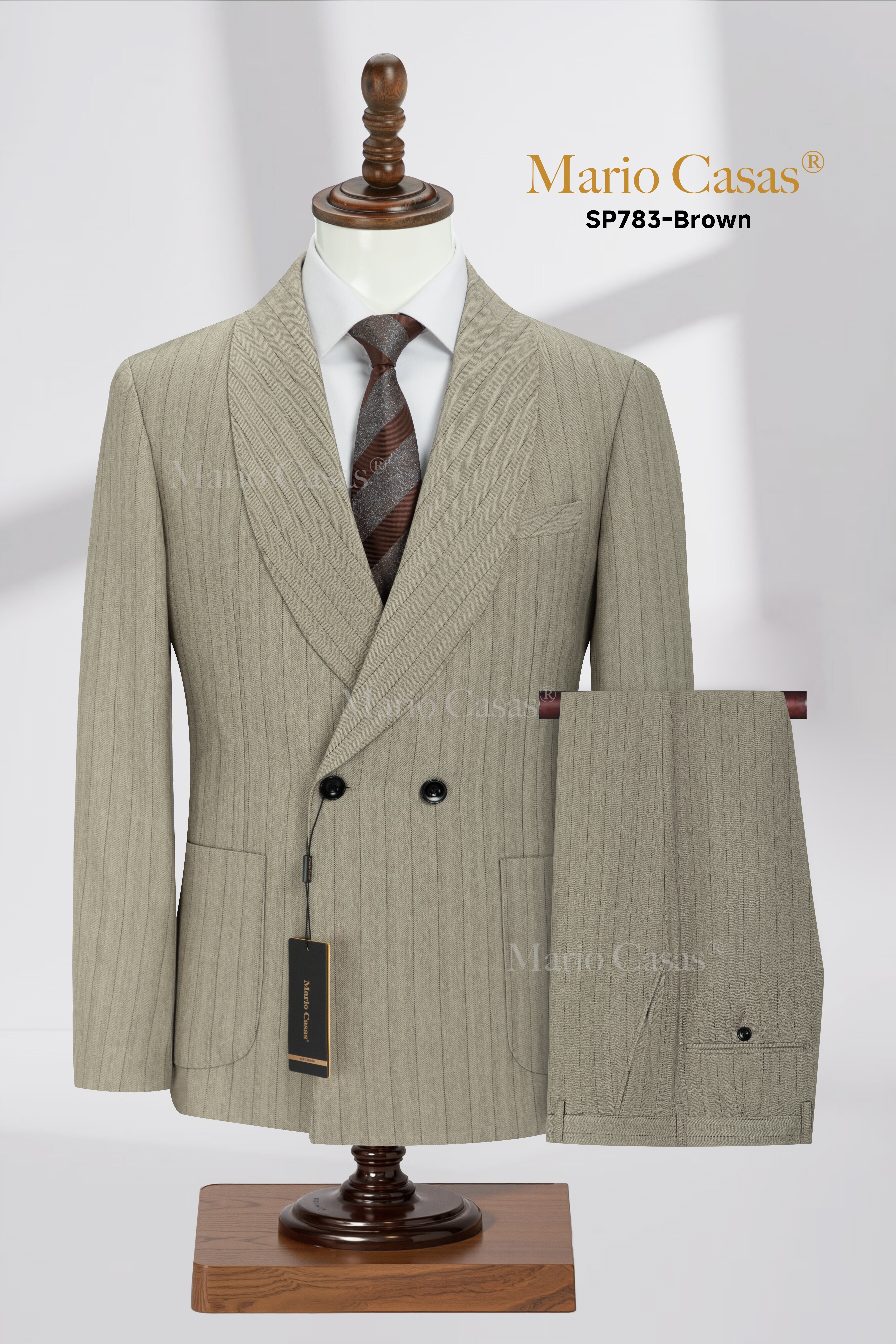 SP783-Marrón--Chaqueta + pantalón