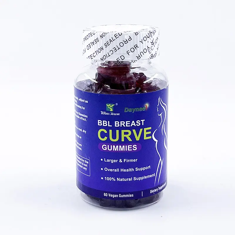 Breast enhancement and buttocks enhancement with a soft candy that adds natural curves gummies butt curves