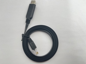 USB Type-CオスからRJ45 USBコンソールケーブル1mフラットLケーブルブレードシールド付き3A高速充電コンピュータFTDIFT232R - Product Image 3