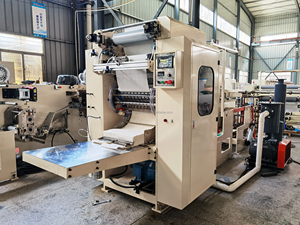 CE Automatic <strong>V</strong> Fold Type <strong>Interfold</strong> Facial Tissue Paper Hand Towel Paper Making Machine - Product Image 4