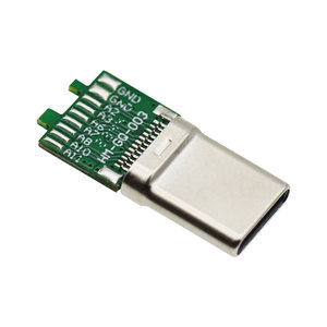 USB3.1オスヘッダー24P 18コアポートPD240Wはんだプラグ急速充電データ型Cコネクタ