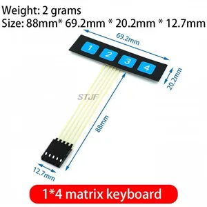 1*2 3 4 5 Tasten knopf Membran schalter 3*4 4 X5 Matrix Array Tastatur 1 X6 Tastatur mit LED-Bedienfeld Pad DIY Kit für Arduino