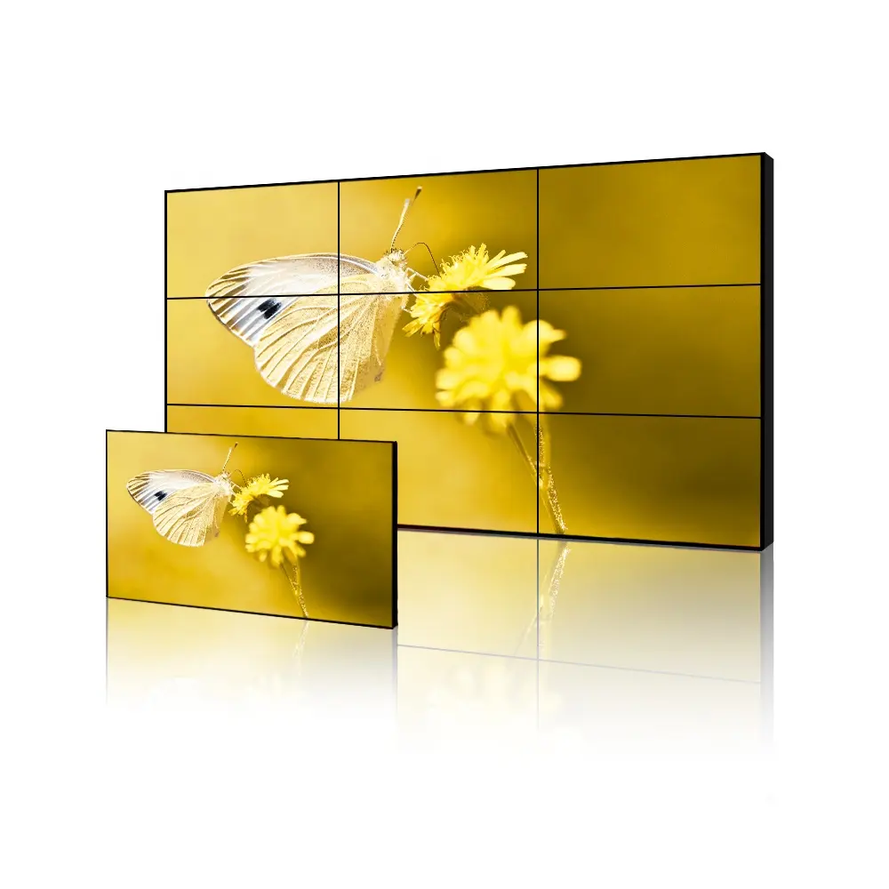 Panel Pengontrol Multifungsi Monitor Tv Pintar Layar Terpasang Di Dinding 4K Layar Lcd 2X3 Pabrikan Video Dinding Sistem 3X3