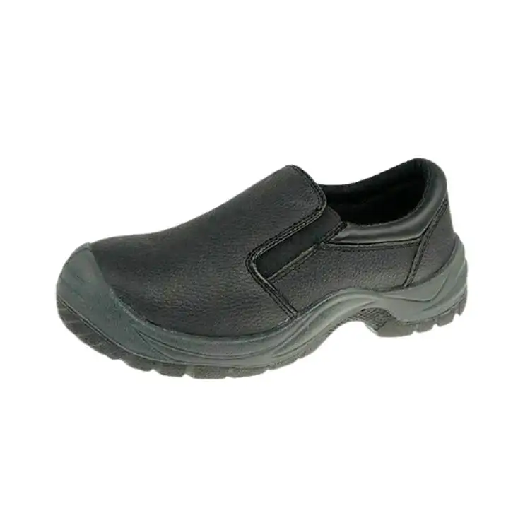 Chaussures de sécurité antidérapantes en cuir véritable, pour l'hygiène, bottine de sécurité en acier, blanc, noir, utilisation au laboratoire, pour hommes