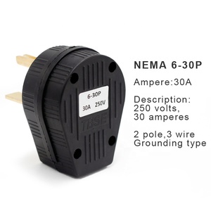 3ピン高出力NEMA 6-30P 30A発電機プラグツイストロック交換用オスプラグ