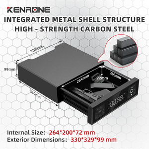 KENRONE akıllı elektronik dokunmatik ekran parmak izi çekmece emniyet kasası ev gardırop depolama için - Product Image 3