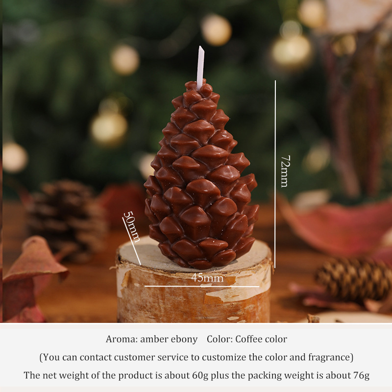 Tall Pinecone - Dark Brown
