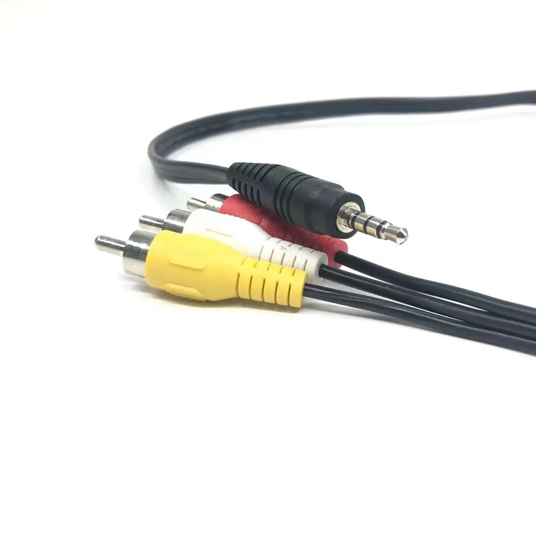 מפעל מכירות מותאם אישית 3.5mm 3 Rca סטריאו כבל אודיו באיכות גבוהה