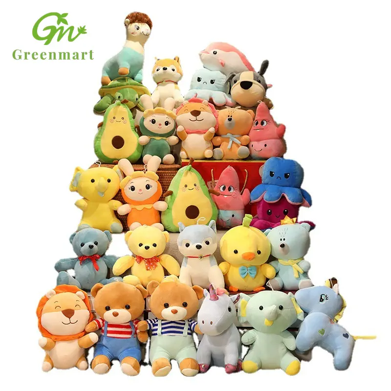 Greenmart Cheap Cartoon Milk Tea cuscino a forma di peluche personalizzato imbottito morbido cuscino posteriore Boba peluche S gru macchine