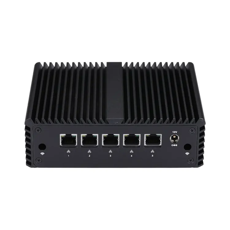 Qotom J4125 Quad Core Q750G5 Intel i225 5 LAN Linux a basso potere Mini PC pfsense Firewall