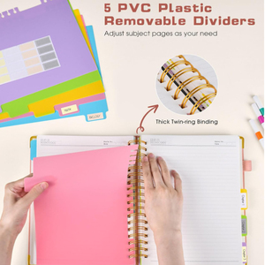 Removable 300 Sheet Hardcover Spiral PU <strong>Notebook</strong> Journal Leatherbound B5 <strong>Notebook</strong> for Vocational School <strong>Notes</strong>