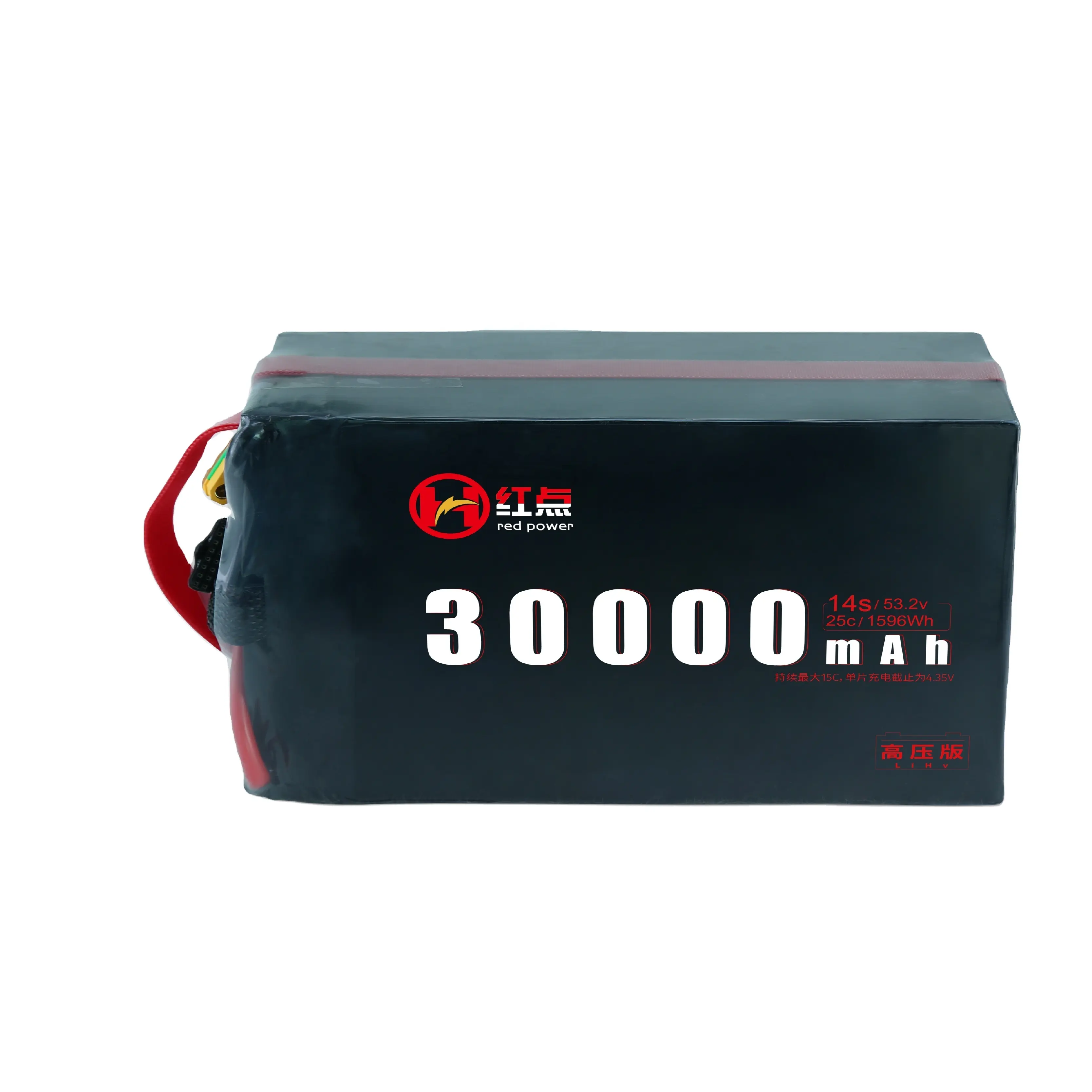 53.2V 30000mAh30Ah14S高速25CバッテリーLi-PoはドローンUAVバッテリー用のHDUAVPOWERを製造固定風Vtolマルチローター