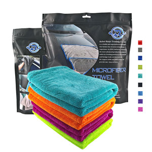 <strong>Dual</strong> Sided Microfiber Car Cleaning <strong>Towel</strong> Twisted Loop Drying TowelDual Side With Logo Custom Microfiber Car Drying <strong>Towel</strong> - Product Image 2