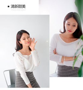 卸売新ファッションジュエリーチェーン925シルバースタークリスタルネックレス女性用