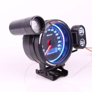 Cho defi 3.75 inch 80mm 7 màu sắc 0-11000 rpm động cơ bước tachometer rpm đo với sự thay đổi ánh sáng cho Auto Car - Product Image 1