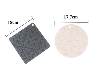 永利圆形热垫Trivets防滑硅胶Trivet桌面垫，耐热锅架 - Product Image 2