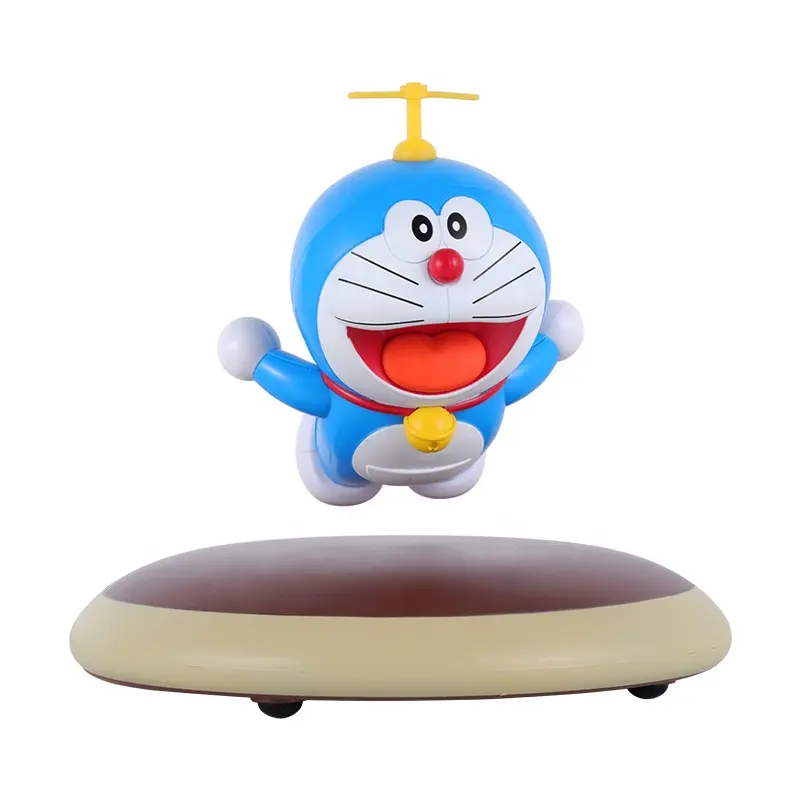 Benutzer definierte Sammler Cartoon Doraemon Vinyl Spielzeug Hersteller PVC Kunststoff Magnets chwebebahn schwimmende Doraemon Action figur Anime