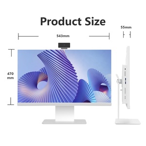 2025 nuevo diseño computadora de 27 pulgadas todo en uno PC de escritorio con soporte WiFi DVD I3 i5 i7 AIO PC Gaming computadora todo en uno - Product Image 3