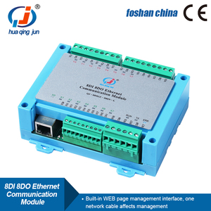 Huaqingjun 8-Kanal-Ethernet-I-Kommunikationsrelaismodul 24VDC RJ45 Modbus TCP-Protokoll für SPS - Product Image 3