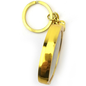 25mm 38mm 40mm Challenge Coin Holder Keychain Gold Plated Metal <strong>Old</strong> Coin Holder case with <strong>Key</strong> Chain <strong>Ring</strong> - Product Image 3