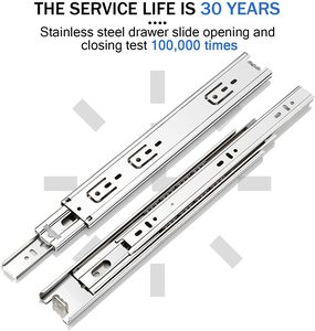 Sneida 45Mm Màu Xanh Mạ Kẽm Bóng-Mang Ngăn Kéo Trượt Đường Ray Chất Lượng Cao Correderas Cho Ngoài Trời Đồ Nội Thất Nhà Bếp 30% Hot Bán Hàng - Product Image 4