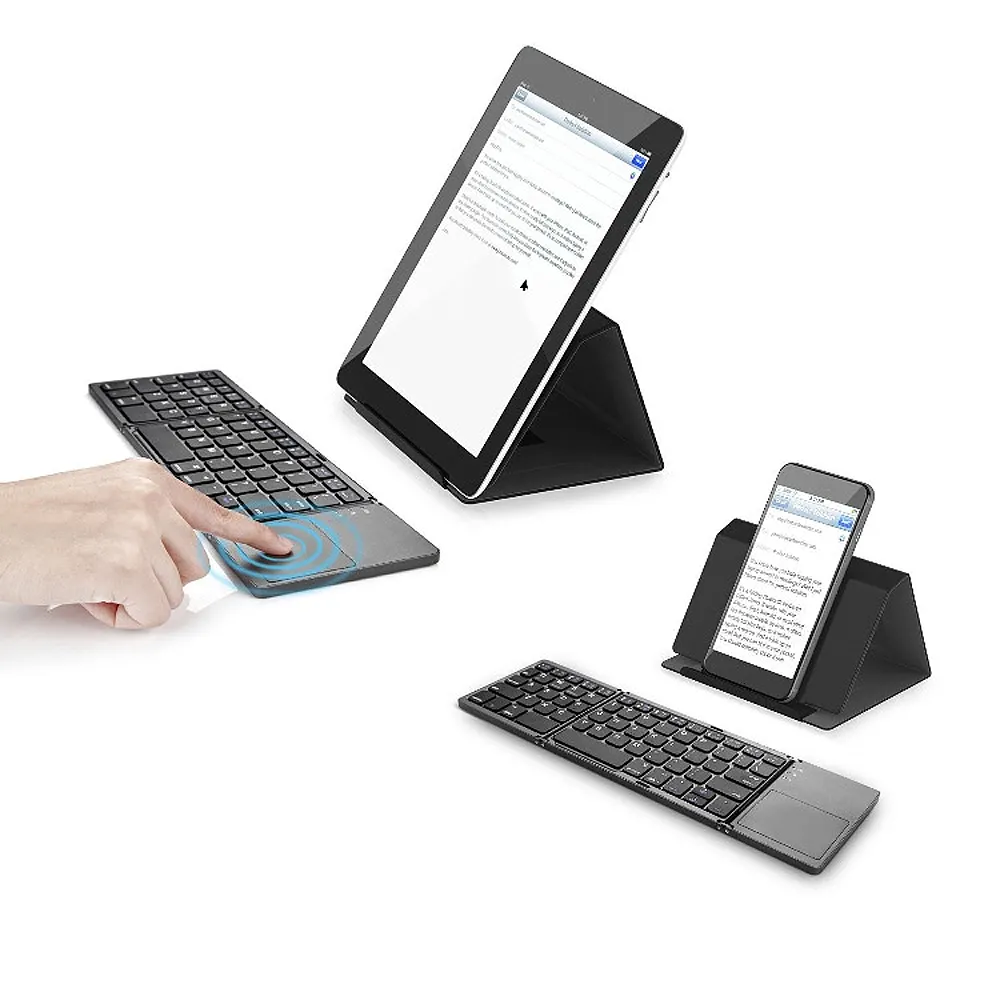 Складная беспроводная клавиатура и мышь B033 ce rohs, складной ультратонкий универсальный мобильный телефон TouchTablet