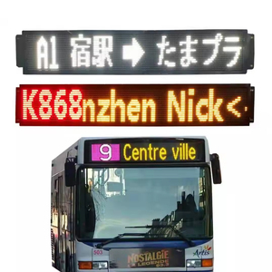 2024 Hot Sale Programmier bare Nachricht Ziel Bus Station Broadcaster Scrolling Led Route Anzeige bildschirm mit 4G Gps Tracker