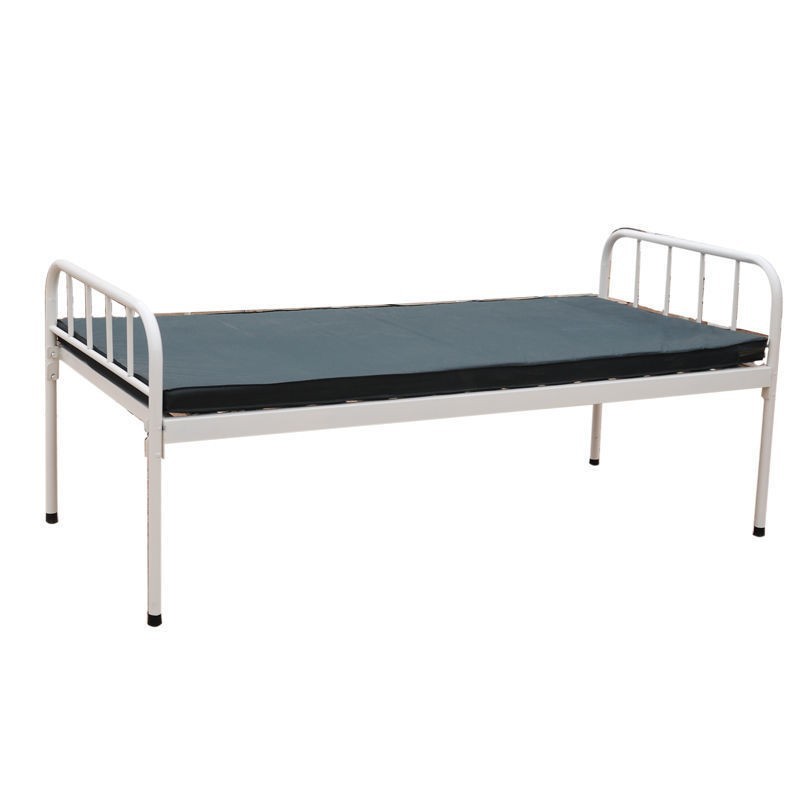 Matelas de lit plat avec tête de lit en fer