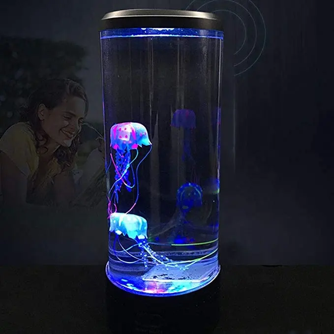 LED Aquarium Night Fish Tank แมงกะพรุน Mood โคมไฟ