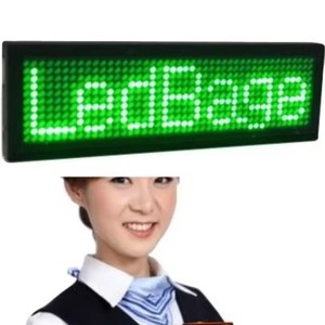 高度な品質のLEDタグプログラム可能な画面タグ視認性の高いカラフルなモバイルアプリ制御LEDライトアップ反射可能なバッジ - Product Image 1