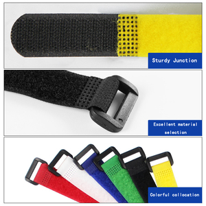 Marco de cincha de gancho y bucle reutilizable, cinta de sujeción, envolturas de cables, correas, bridas para cables, correa de muñeca ajustable con gancho y bucle - Product Image 6
