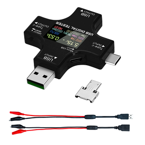 Kit de probador USB tipo C multifuncional, multímetro Digital LCD, corriente de voltaje, temperatura de capacidad - Product Image 1