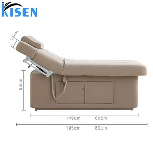 Kisen חדש עיצוב מודרני דגם התאמה אישית צבע חשמלי מתכוונן זרוע רגל יופי סלון ריהוט יופי מרכז מיטה למכירה