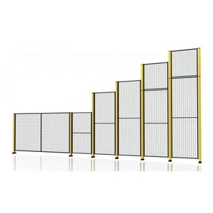 Magazzino isolamento netto quadrato-foro in metallo saldato rete divisoria recinzione tagliata e piega recinzione divisoria officina - Product Image 6