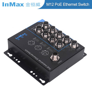 InMax Manufacturer M12 <strong>Switch</strong> Metro Bus Vehicle Shipping Subway Railway Industrial PoE <strong>Switch</strong> M12 PoE <strong>Switch</strong> - Product Image 4