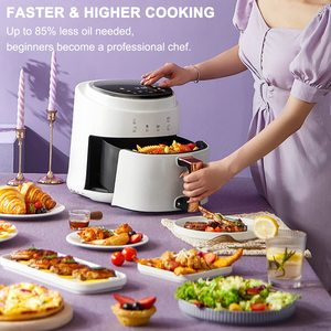 1400W Air Circulation Nonstick Basket 8L Oilless Air Fryers with 6 Presets Digital Touch Screen <strong>Timer</strong> <strong>Temperature</strong> <strong>Control</strong> - Product Image 2