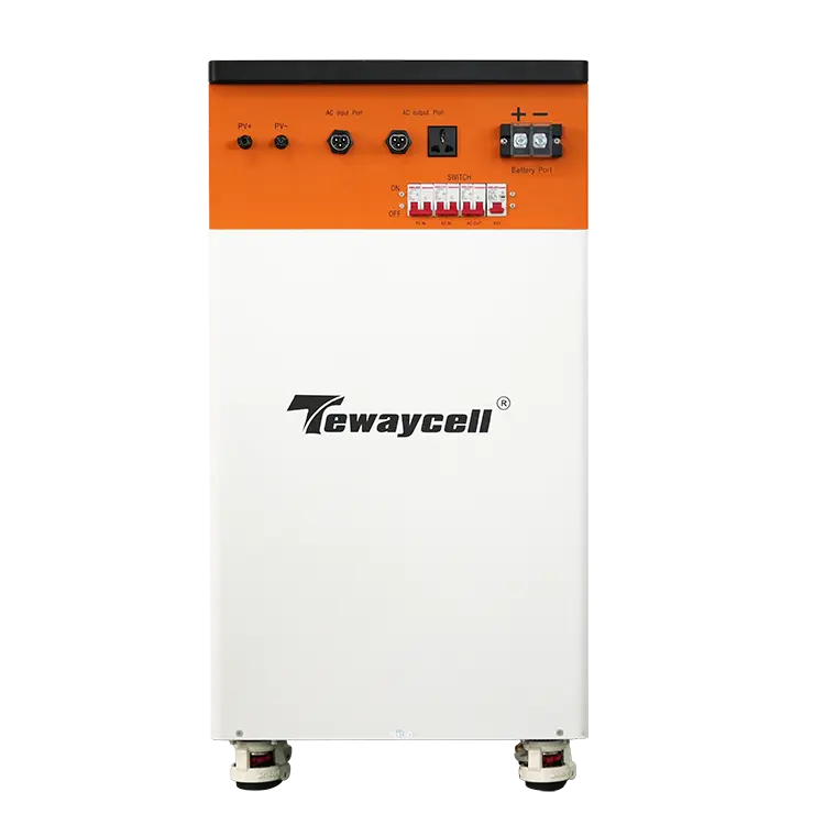 Tewaycell Off Grid Power tường 51.2V 200AH 10kwh được xây dựng trong 5KW Inverter cho năng lượng mặt trời nhà năng lượng Hệ thống lưu trữ