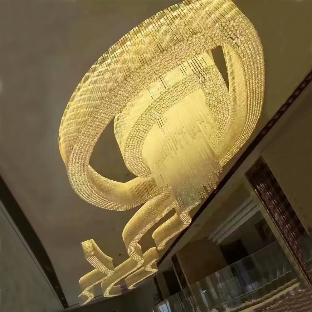 Cina Produttore Forma Personalizzabile Luce Luce Del Pendente corridoio Dell'hotel Lampadario Di Lusso