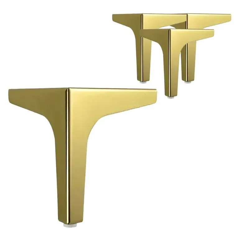 Metall Sofa Möbel Bein benutzer definierte schwarz goldene Sofa beine Metall beine Gold matte Sofa