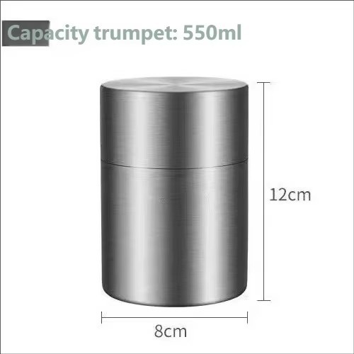 Silver tea canister-medium size